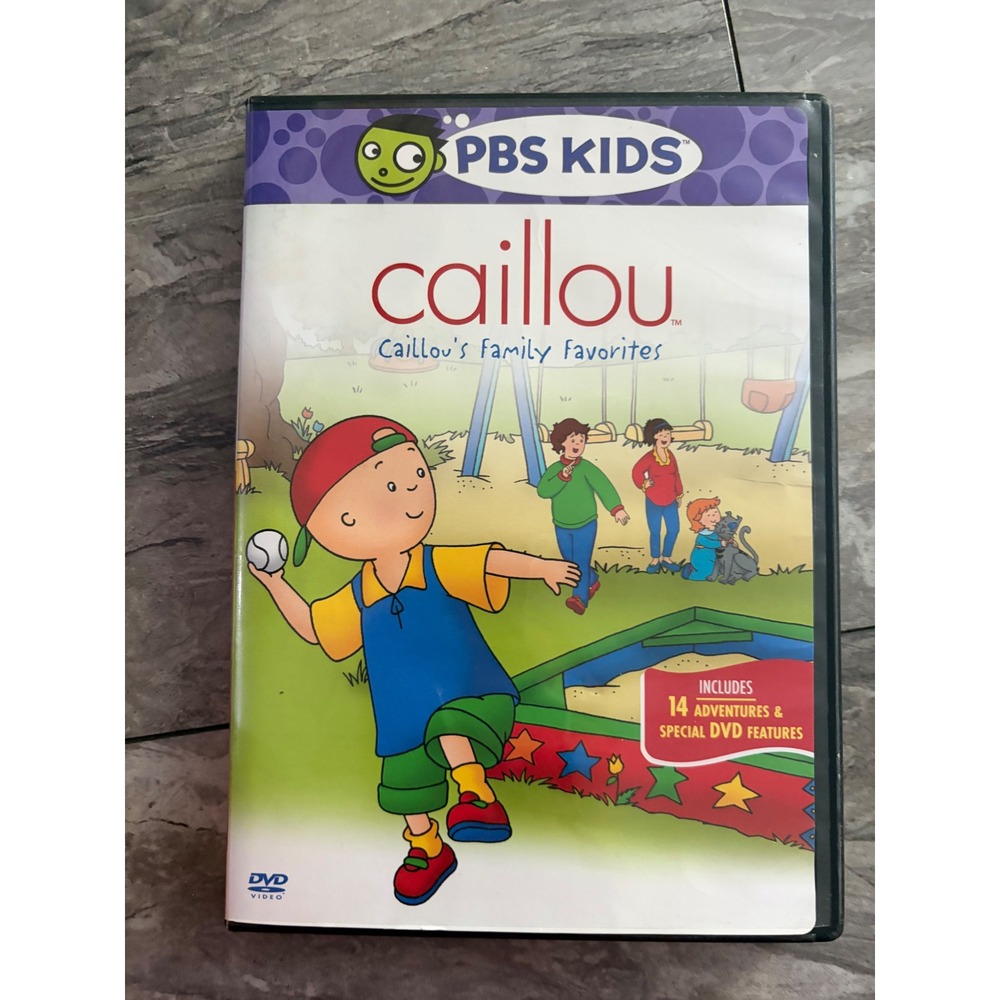 PBS Kids Caillou Caillou's Family Favorites DVD 14 Adventures 2008 NTSC 100 Min
